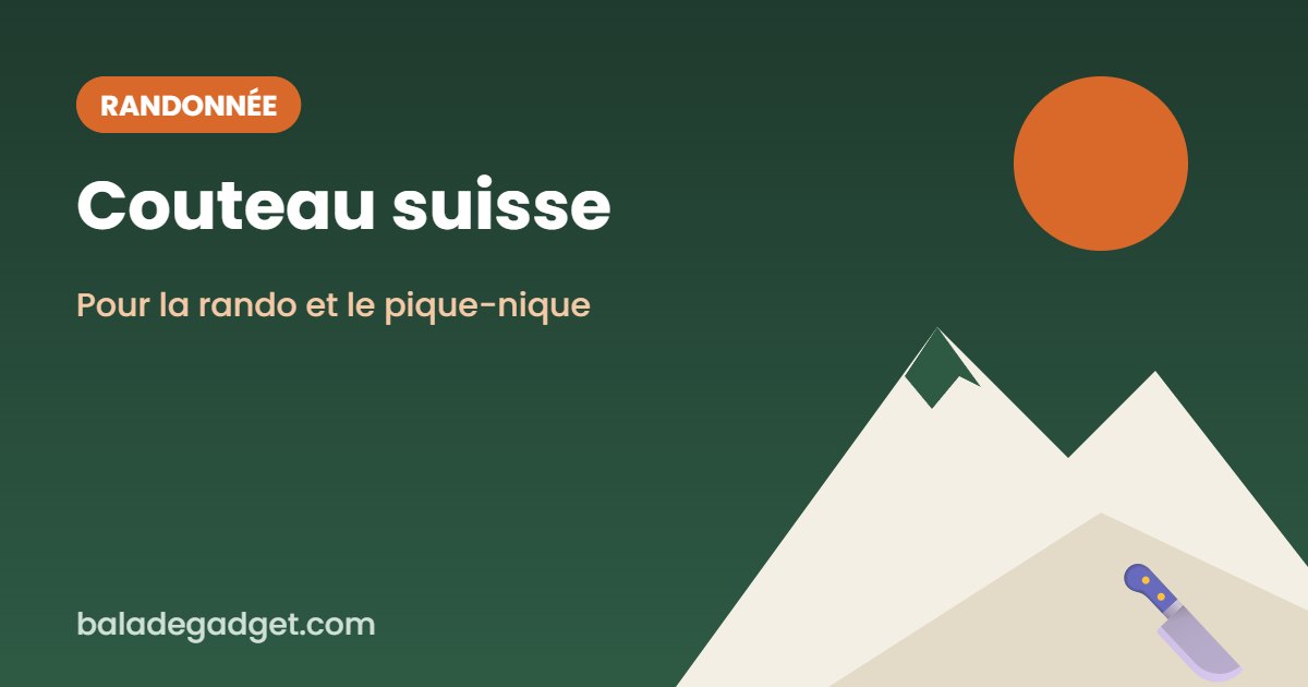 Couteau suisse : lequel choisir