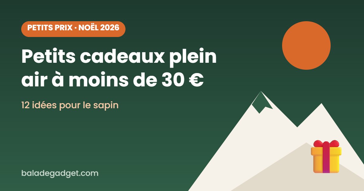 Petits cadeaux plein air à moins de 30 € : 12 idées pour le sapin