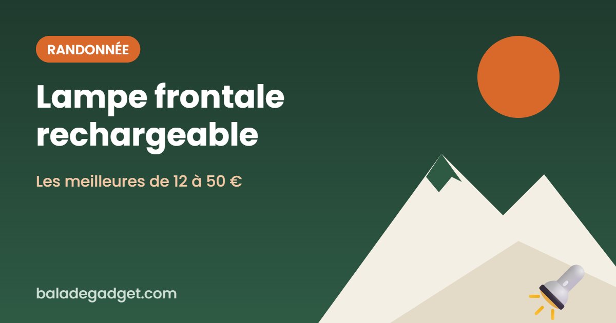 Lampe frontale rechargeable : notre sélection